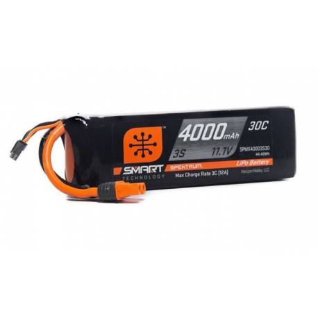 Spektrum Batteria Li-Po 3S 11,1V 4000mAh 30C Smart connettore IC3 (art. SPMX40003S30)