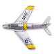 E-flite Aeromodello UMX F-86 Sabre 30mm EDF BNF Basic con AS3X e SAFE Select (art. EFLU7050)