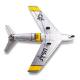 E-flite Aeromodello UMX F-86 Sabre 30mm EDF BNF Basic con AS3X e SAFE Select (art. EFLU7050)