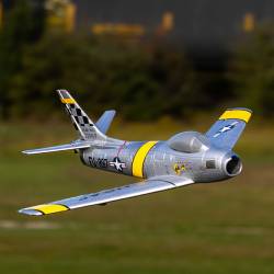 E-flite Aeromodello UMX F-86 Sabre 30mm EDF BNF Basic con AS3X e SAFE Select (art. EFLU7050)