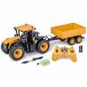 Carson Trattore Agricolo Radiocomandato JCB scala 1/16 con Rimorchio Versione 100% RTR pronto all'uso (art. 500907654)