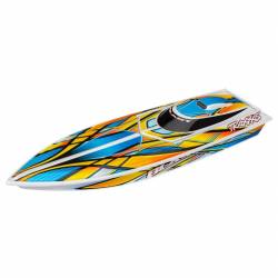 Traxxas Motoscafo monocarena Blast RTR High-Performance Electric RC Boat Arancione (art. TXX38104-8-ORNG)